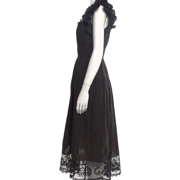 Ulla Johnson Leona linen dress XS 0 2 black - Picture 5 of 7
